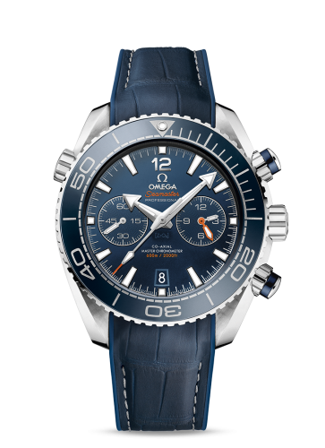 Omega 215.33.46.51.03.001 : Seamaster Planet Ocean 600M Co-Axial 45.5 Master Chronometer Chronograph Stainless Steel / Blue / Alligator