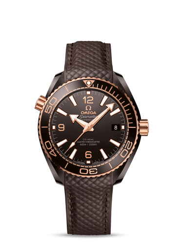 Omega 215.62.40.20.13.001 : Seamaster Planet Ocean 600M Co-Axial 39.5 Master Chronometer Deep Brown / Brown / Strap