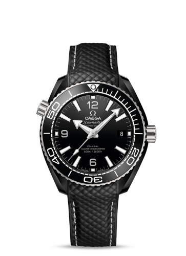 Omega 215.92.40.20.01.001 : Seamaster Planet Ocean 600M Co-Axial 39.5 Master Chronometer Deep Black  / Black / Strap