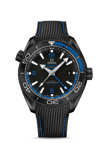 Omega 215.92.46.22.01.002 : Seamaster Planet Ocean 600M Co-Axial 45.5 Master Chronometer GMT Deep Black Blue