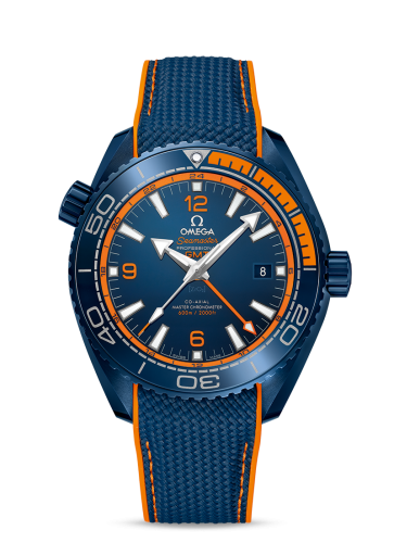 Omega 215.92.46.22.03.001 : Seamaster Planet Ocean 600M Co-Axial 45.5 Master Chronometer GMT Big Blue