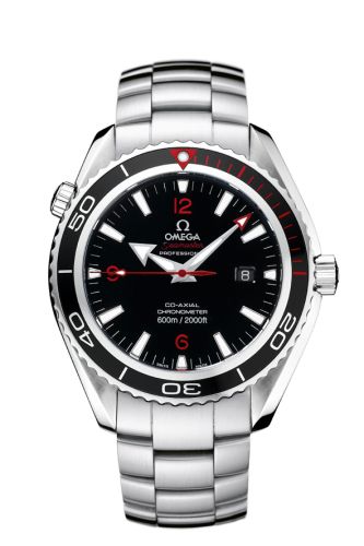 Omega 222.30.46.20.01.002 : Seamaster Planet Ocean 600M Co-Axial 45.5 Stainless Steel / Black / Bracelet / Product Red
