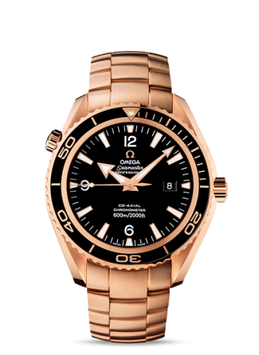 Omega 222.60.46.20.01.001 : Seamaster Planet Ocean 600M Co-Axial 45.5 Red Gold / Black / Bracelet