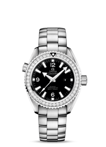 Omega 232.15.38.20.01.001 : Seamaster Planet Ocean 600M Co-Axial 37.5 Stainless Steel / Diamond / Black / Bracelet