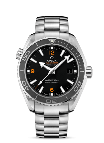 Omega 232.30.46.21.01.003 : Seamaster Planet Ocean 600M Co-Axial 45.5 Stainless Steel / Orange Numerals / Bracelet