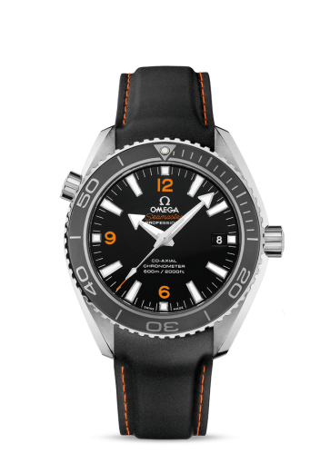 Omega 232.32.42.21.01.005 : Seamaster Planet Ocean 600M Co-Axial 42 Stainless Steel / Orange Numerals / Rubber