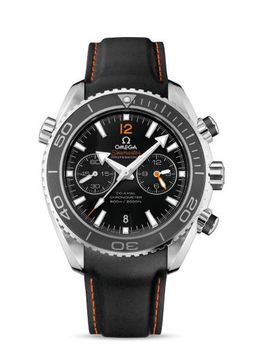 Omega 232.32.46.51.01.005 : Seamaster Planet Ocean 600M Co-Axial 45.5 Chronograph Stainless Steel / Orange Numerals / Rubber