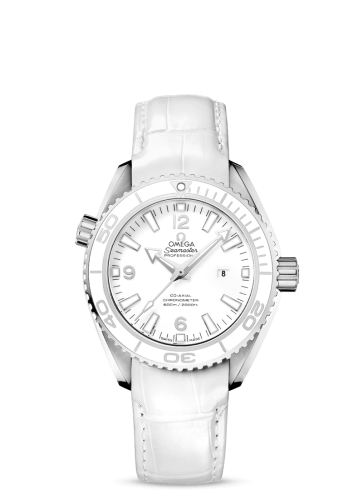 Omega 232.33.38.20.04.001 : Seamaster Planet Ocean 600M Co-Axial 37.5 Stainless Steel / White / Alligator