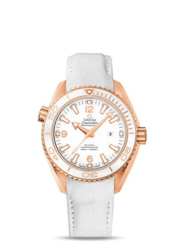 Omega 232.63.38.20.04.001 : Seamaster Planet Ocean 600M Co-Axial 37.5 Red Gold / White Planet St. Moritz