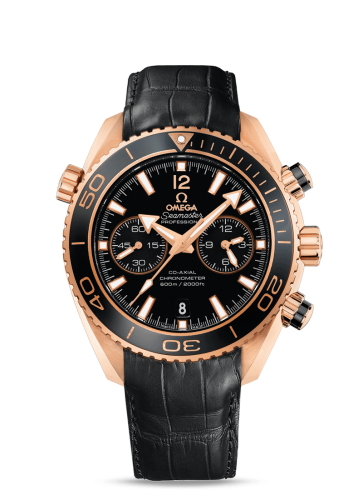 Omega 232.63.46.51.01.001 : Seamaster Planet Ocean 600M Co-Axial 45.5 Chronograph Red Gold / Ceragold / Alligator