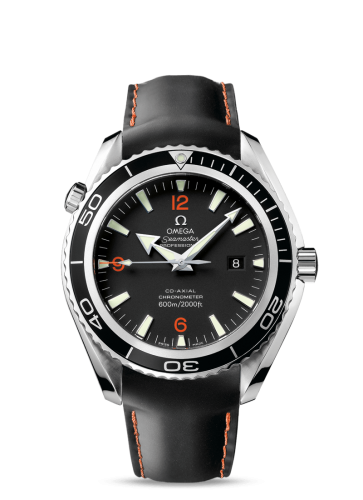 Omega 2900.51.82 : Seamaster Planet Ocean 600M Co-Axial 45.5 Stainless Steel / Orange Numerals / Rubber