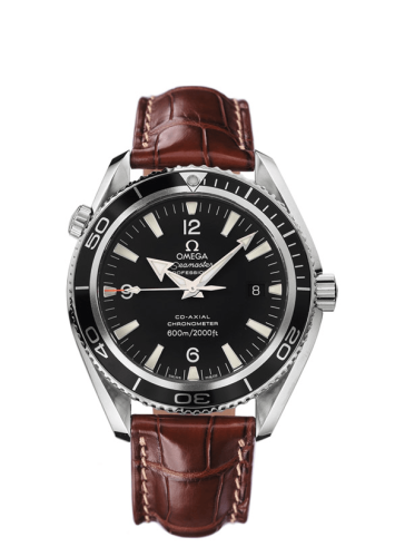 Omega 2901.50.37 : Seamaster Planet Ocean 600M Co-Axial 42 Stainless Steel / Black / Alligator