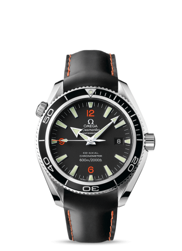 Omega 2901.51.82 : Seamaster Planet Ocean 600M Co-Axial 42 Stainless Steel / Orange Numerals / Rubber