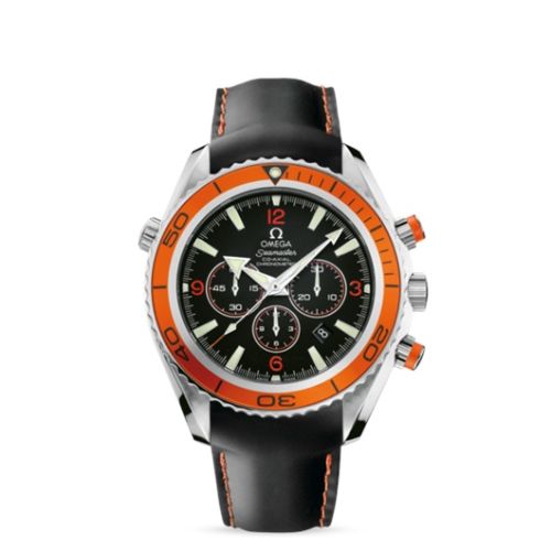 Omega 2918.50.82 : Seamaster Planet Ocean 600M Co-Axial 45.5 Chronograph Stainless Steel / Orange / Rubber