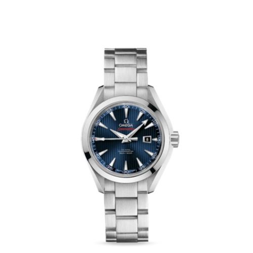 Omega 522.10.34.20.03.001 : Seamaster Aqua Terra 150M Co-Axial 34 Stainless Steel / Blue / Bracelet / Olympic Collection London 2012