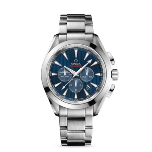 Omega 522.10.44.50.03.001 : Seamaster Aqua Terra 150M Co-Axial 44 Chronograph Stainless Steel / Blue / Bracelet / Olympic Collection