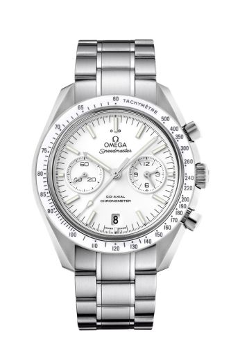 Omega 311.30.44.51.04.001 : Speedmaster Moonwatch Co-Axial Stainless Steel / White / Bracelet