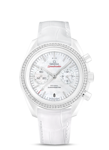 Omega 311.98.44.51.55.001 : Speedmaster Moonwatch Co-Axial White Side of the Moon Diamond