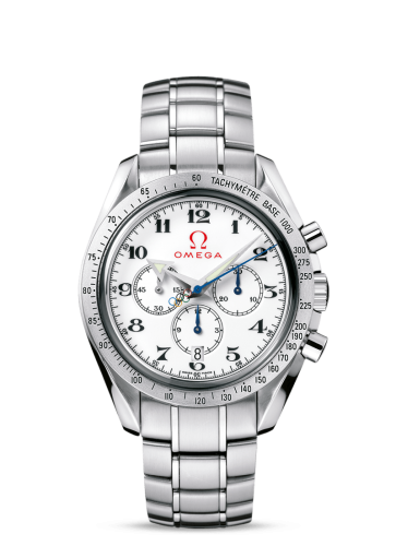 Omega 321.10.42.50.04.001 : Speedmaster Co-Axial Stainless Steel / White / Bracelet / Olympic Collection