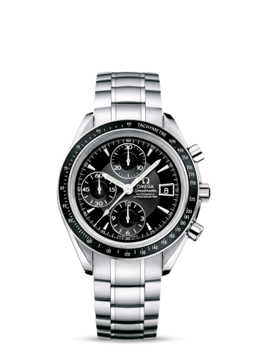 Omega 3210.50.00 : Speedmaster Date 40 Stainless Steel / Black / Bracelet