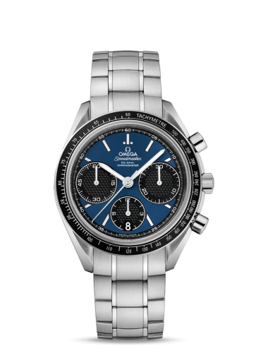 Omega 326.30.40.50.03.001 : Speedmaster Racing Co-Axial Chronograph Stianless Steel / Blue / Bracelet