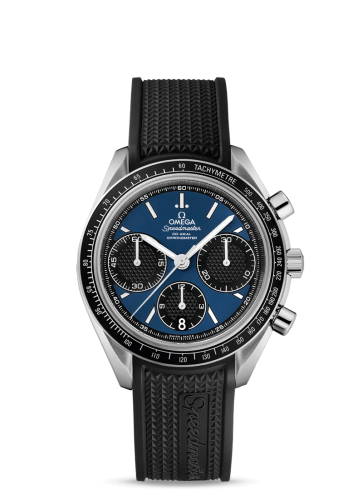 Omega 326.32.40.50.03.001 : Speedmaster Racing Co-Axial Chronograph Stainless Steel / Blue / Rubber