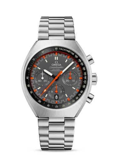 Omega 327.10.43.50.06.001 : Speedmaster Mark II Co-Axial Chronograph Stainless Steel / Grey / Bracelet