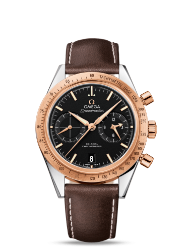 Omega 331.22.42.51.01.001 : Speedmaster 57 Co-Axial Stainless Steel / Red Gold / Black
