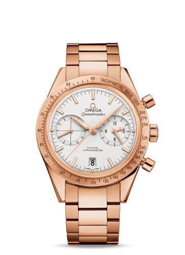 Omega 331.50.42.51.02.002 : Speedmaster 57 Co-Axial Red Gold / Silver / Bracelet