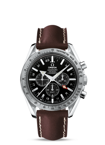 Omega 3881.50.37 : Speedmaster Broad Arrow Co-Axial GMT Stainless Steel / Black