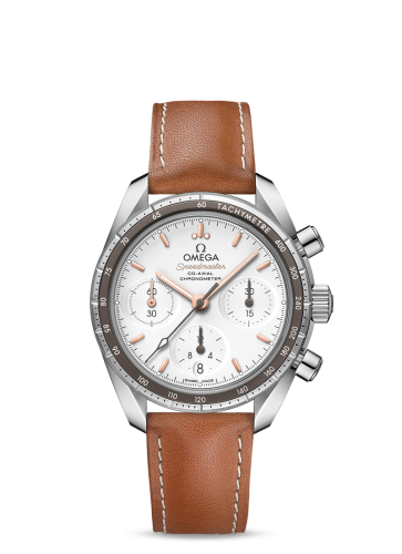 Omega 324.32.38.50.02.001 : Speedmaster Co-Axial 38 Stainless Steel / Silver / Strap
