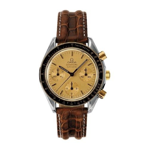 Omega 3710.10.12 : Speedmaster Reduced Stainless Steel / Yellow Gold / Champagne