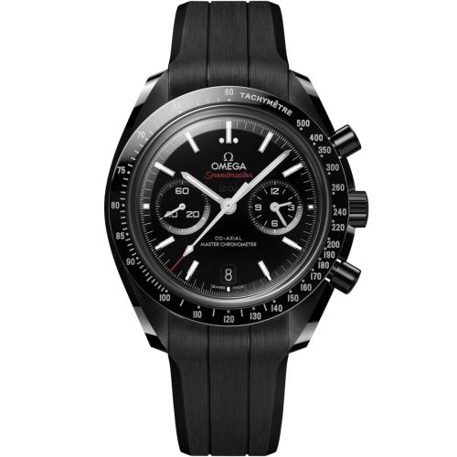 Omega 310.92.44.51.01.004 : Speedmaster Moonwatch Co-Axial Master Chronometer Dark Side of the Moon / Rubber