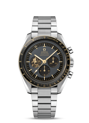 Omega 310.20.42.50.01.001 : Speedmaster Professional Moonwatch Apollo 11 50 Anniversary  Stainless Steel / Moonshine Gold