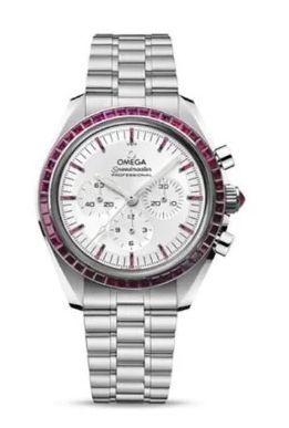 Omega 310.55.42.50.52.001 : Speedmaster Professional Moonwatch 3861 Canopus Gold - Ruby / Silver - Ruby / Bracelet