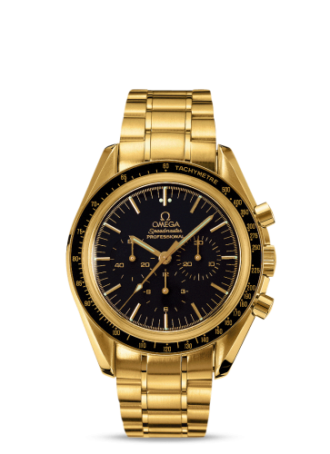 Omega 3195.50.00 : Speedmaster Professional Moonwatch Yellow Gold / Bracelet