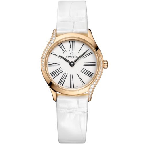 Omega 428.58.26.60.04.001 : Mini Trésor Quartz 26 Moonshine Gold - Diamond / White Enamel