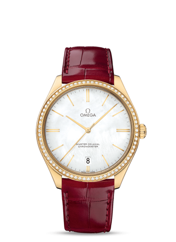 Omega 432.58.40.21.05.004 : De Ville Trésor Master Co-Axial Yellow Gold / Diamond / MOP