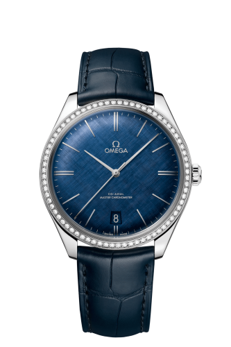 Omega 435.18.40.21.03.001 : De Ville Trésor Master Chronometer Stainless Steel / Diamond / Blue