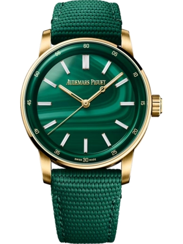 Audemars Piguet 15210BA.OO.A407KB.01 : CODE 11.59 Automatic Yellow Gold / Malachite