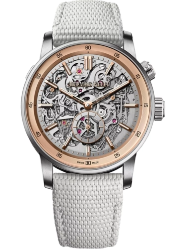 Audemars Piguet 26397PN.OO.D008KB.01 : CODE 11.59 Grande Sonnerie Carillon Supersonnerie Platinum - White Gold / Skeleton /150th Anniversary