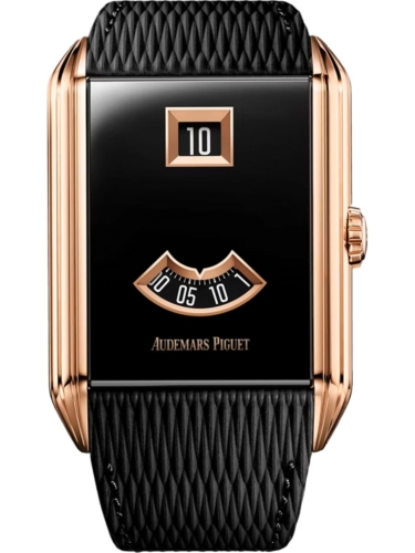 Audemars Piguet 15245OR.OO.A206VE.01 : Neo Frame Jumping Hour Pink Gold / Black