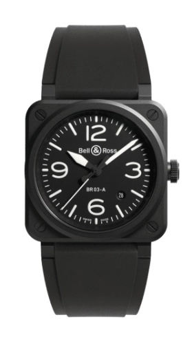 Bell & Ross BR03A-BL-CE/SRB : BR-03 92 Black Matte