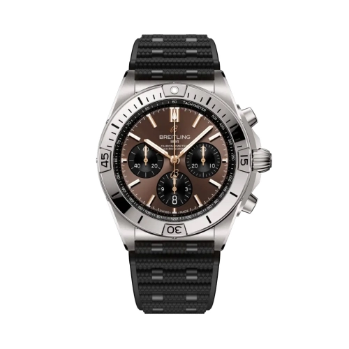 Breitling AB01347B1Q1S1 : Chronomat B01 42 Stainless Steel / Brown / Switzerland