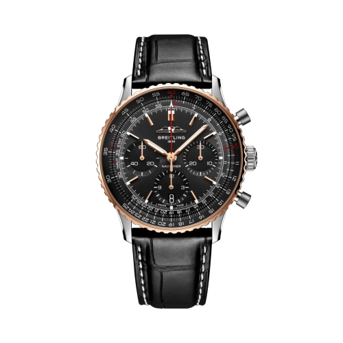 Breitling UB01391A1B1P1 : Navitimer B01 Chronograph 41 Stainless Steel - Red Gold / Japan