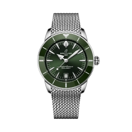 Breitling AB3111361L1A1 : Superocean Heritage B31 Automatic 42 Stainless Steel / Green / Milanese