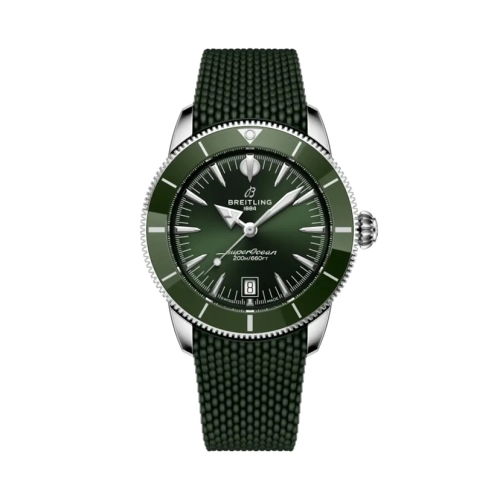 Breitling AB3111361L1S1 : Superocean Heritage B31 Automatic 42 Stainless Steel / Green / Rubber