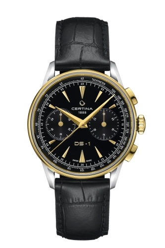 Certina C029.462.26.051.00 : DS-1 Chrono Stainless Steel - Yellow Gold / Black