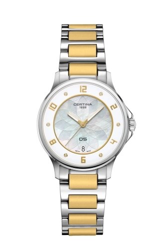 Certina C039.251.12.116.00 : DS-6 Lady Stainless Steel - Yellow Gold / MOP / Bracelet