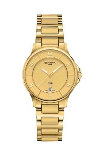 Certina C039.251.33.367.00 : DS-6 Lady Yellow Gold / Champagne / Bracelet